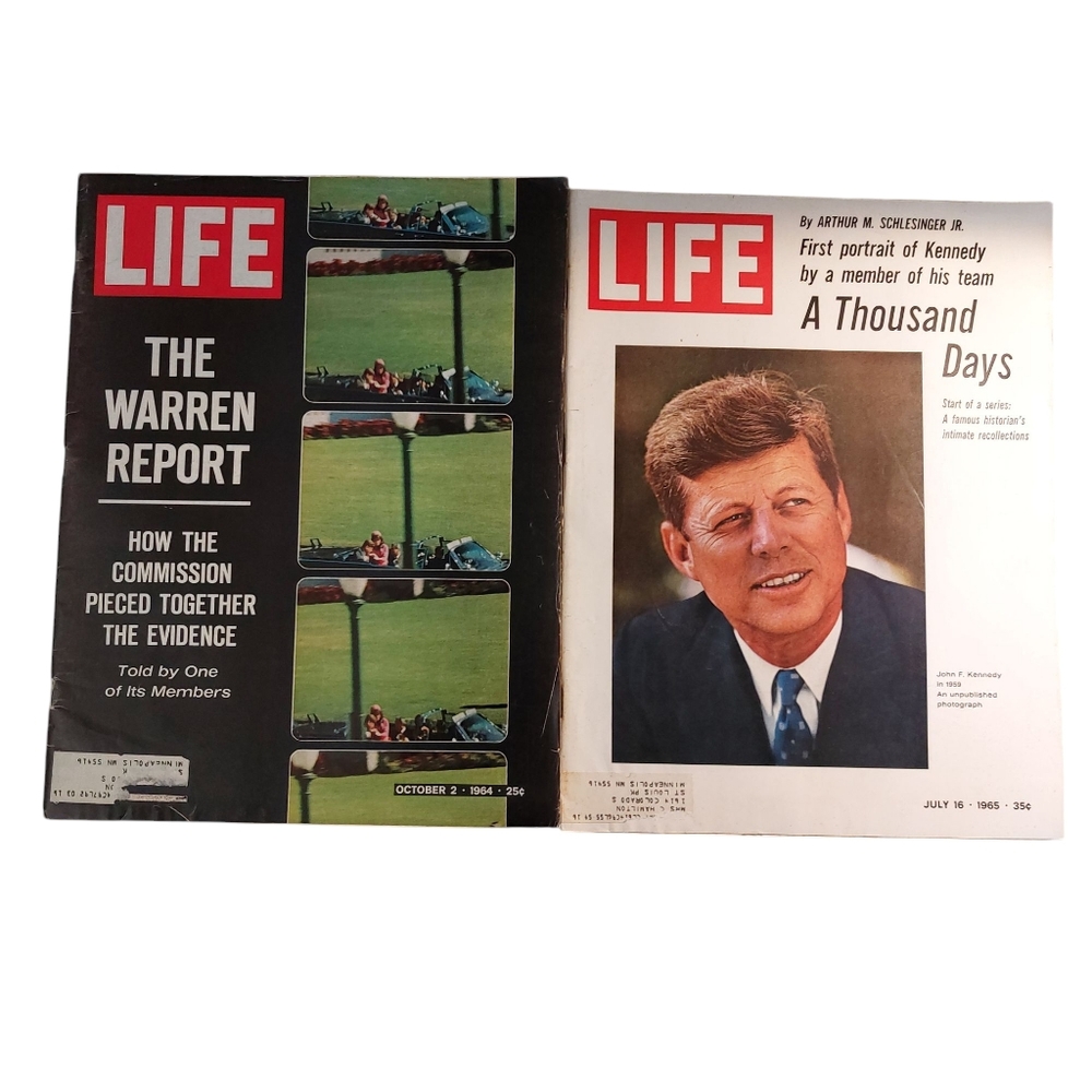 Vintage LIFE Magazine Set 1964-1965 President Kennedy